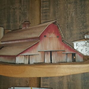 barn on shelf