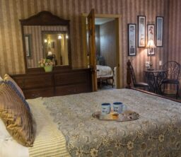 The Four Seasons Suite with 2 mugs and cookies on tray